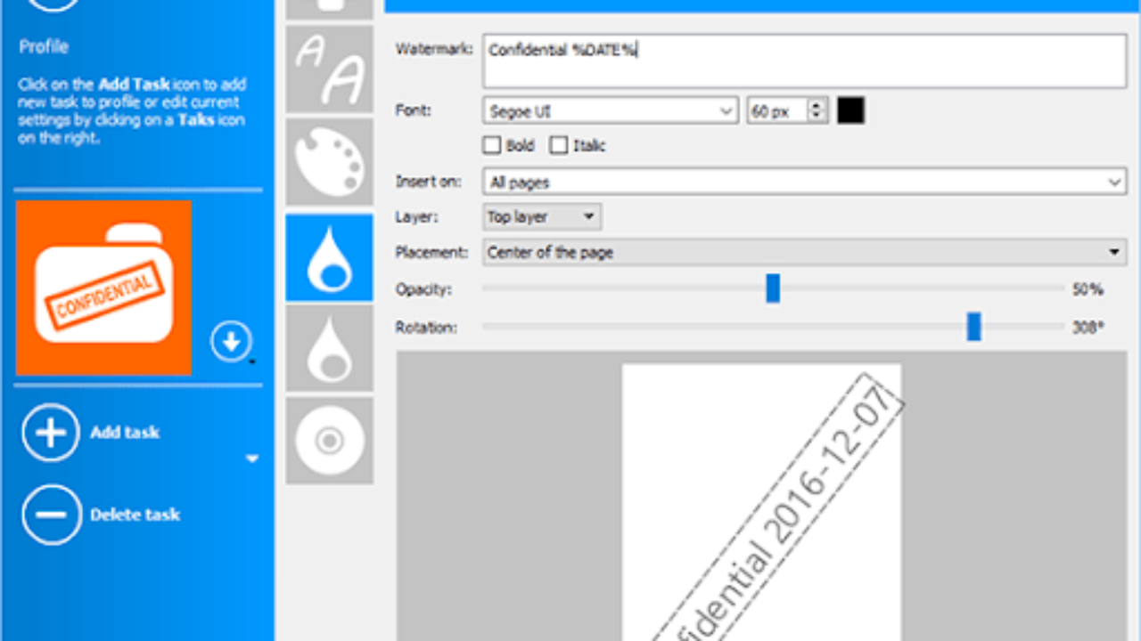 how to create watermark in pdf